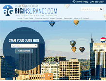 Tablet Screenshot of biginsurance.com
